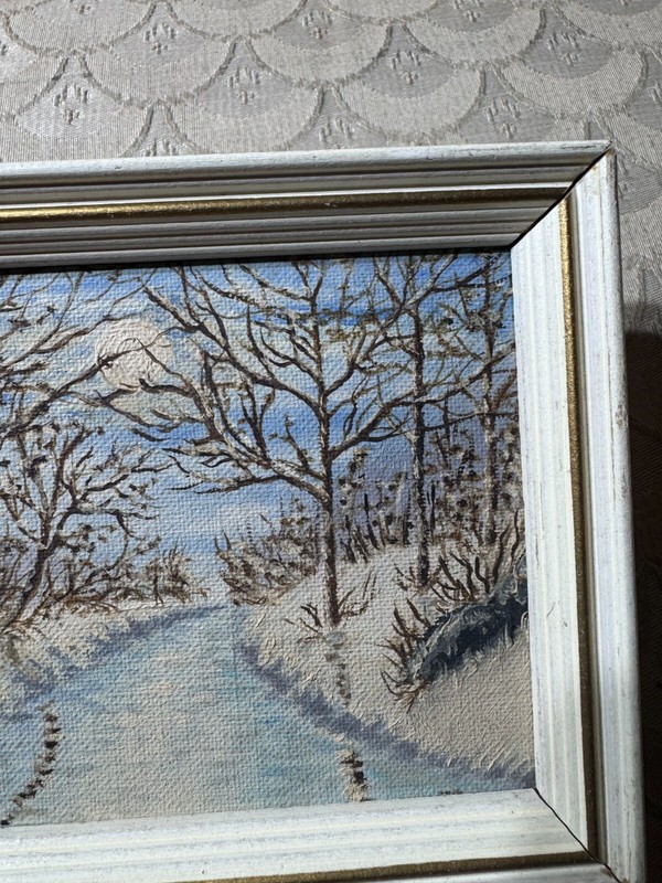 Small Dyer "Landscape Scene" Oil Painting #4 - Signed And Framed gallery