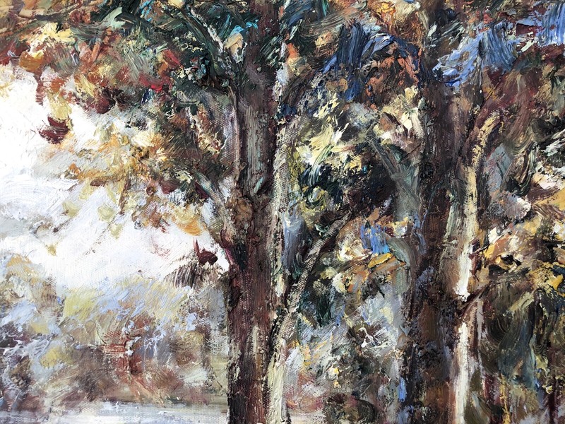 Forest,Original Oil Painting by R. Cook, 91 X 61 cm gallery