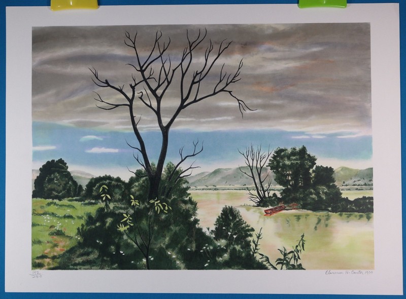 Clarence Holbrook Carter Signed «The Marsh» LE Lithograph w/ LOA 1979