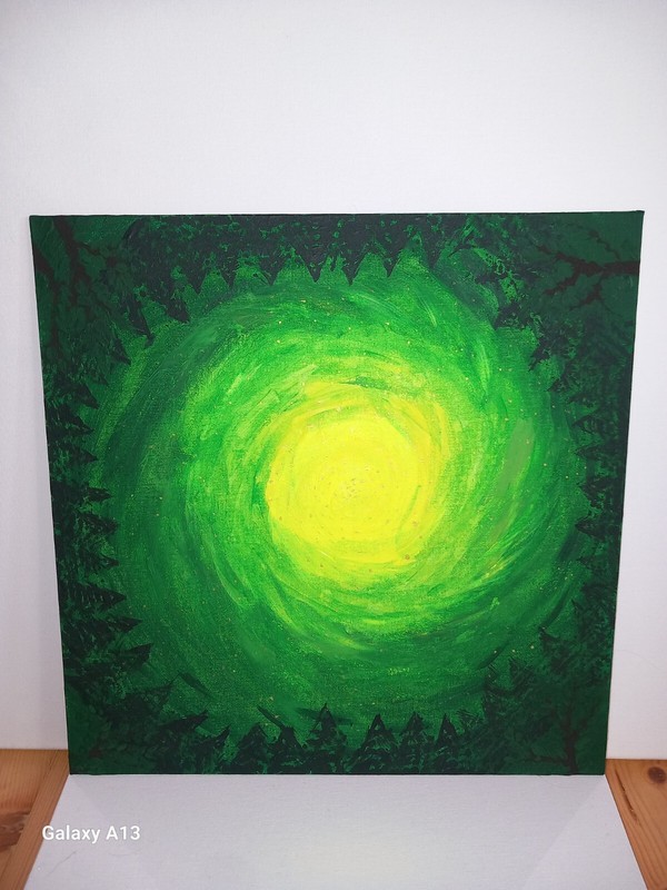 Personal Art Painting With Acrylics On 30x30cm Canvas
