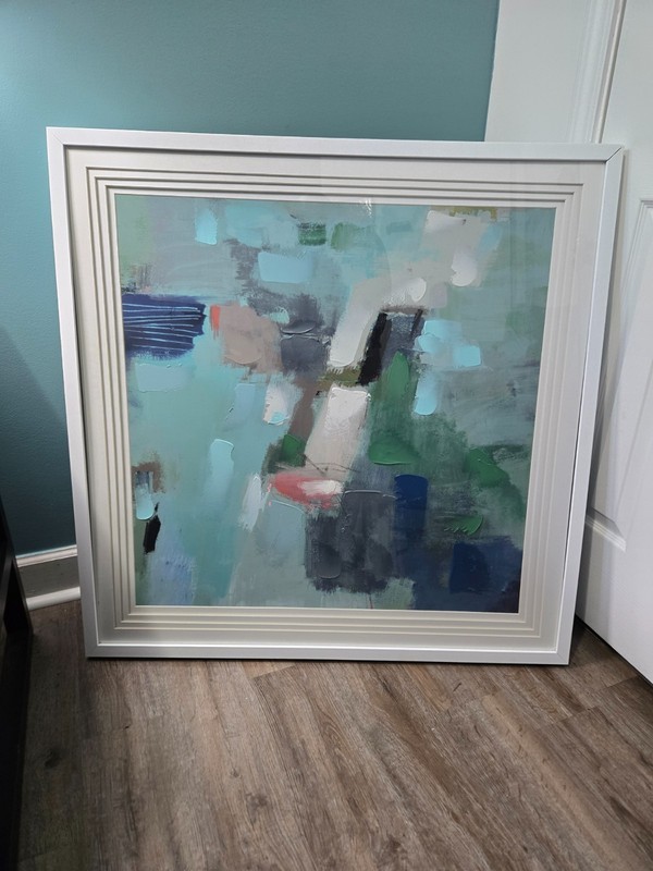 “LUXE TIDE” – Large Gallery-Framed Contemporary Abstract Statement Piece | 37.5