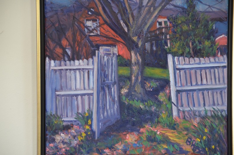 Beth Riso Original Fine Art Oil Painting - Haven Ct Spring - Hudson Valley Nyack gallery