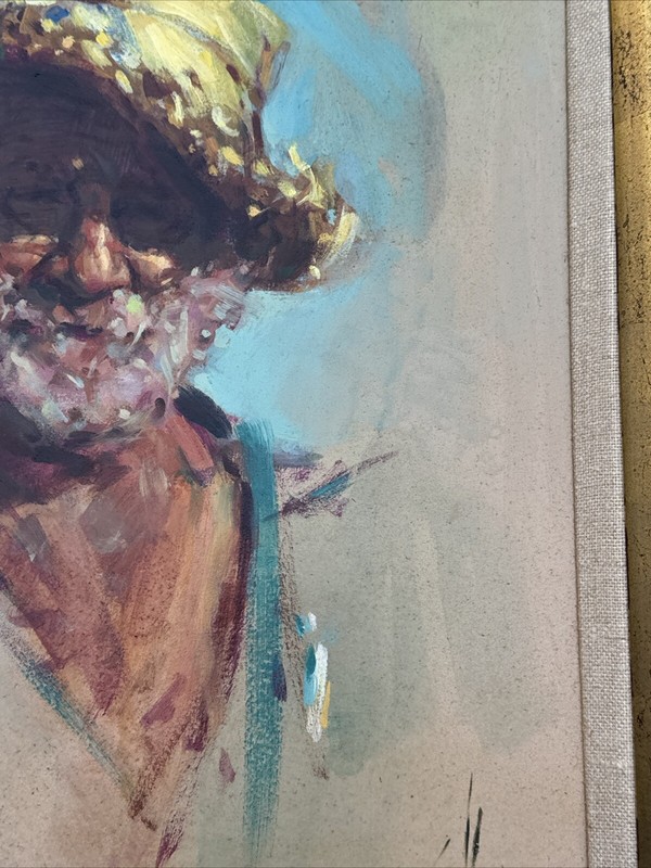 Clarence Mcgrath Painting Famous Self Portrait Listed American Impressionist Oil gallery