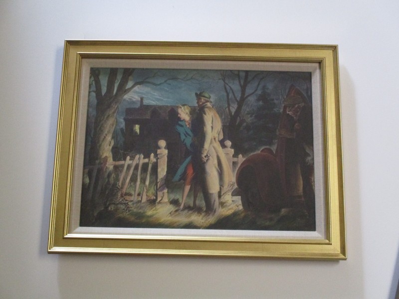 ANTIQUE PAINTING JULES RAUSCHERT WPA AMERICAN ART DECO MASTER LANDSCAPE PORTRAIT