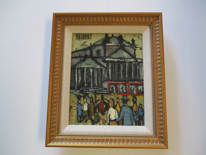 Phillipe Marchand OIL PAINTING MID CENTURY MODERN LISTED EXPRESSIONIST MODERNIST
