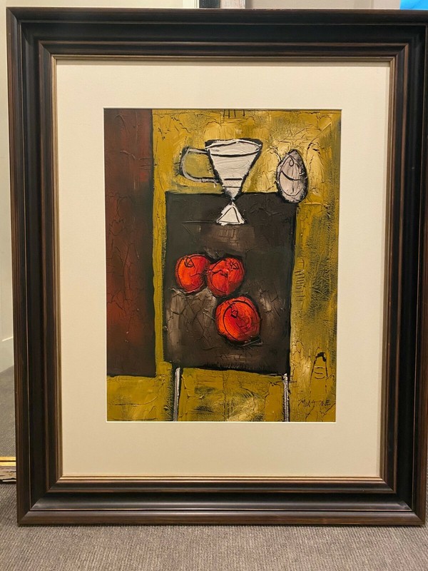 Original Mia Stone Oil on Canvas Signed & Framed 30 X 37
