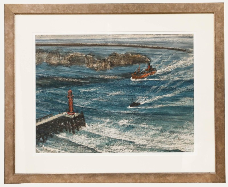 Thomas William Ward (1918-2000) – 20th Century Watercolour, The Last Steamer
