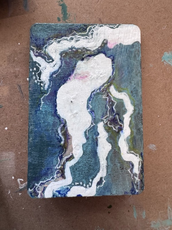 ACEO/ATC (smaller, 2×3 in) Original Miniature Painting on Wood by Jen