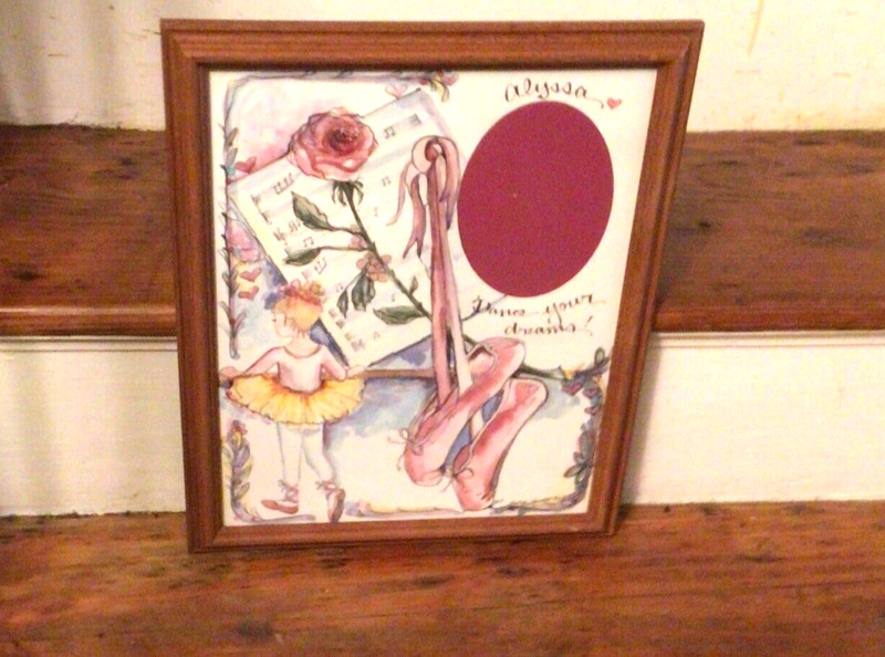Small Lovely Water Color Painting – Alyssa / Dance Your Dreams By L. Larded