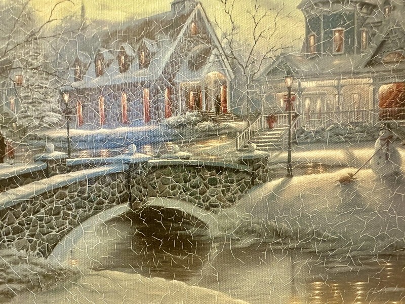 Robert Finale Limited Edition “Home For Christmas” Giclee On Canvas gallery