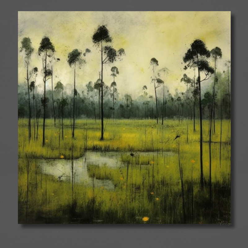 MacKenzie Reynolds Wetland Marsh Canvas Signed 30×40