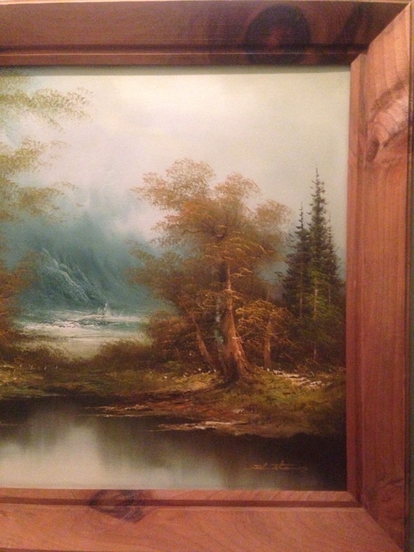 Original Frank Franz Johnston Signed Winterscape 36"x24" Oil on Canvas Painting gallery
