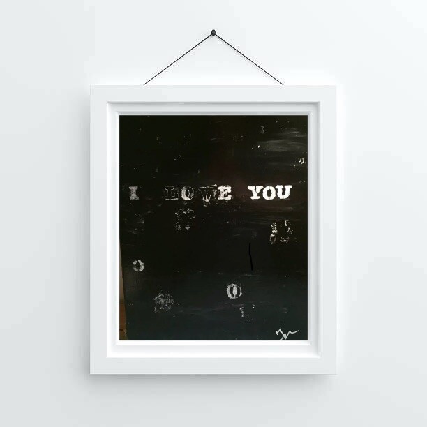 I Love You 1.0 By Jesse James Contemporary Abstract Pop Art