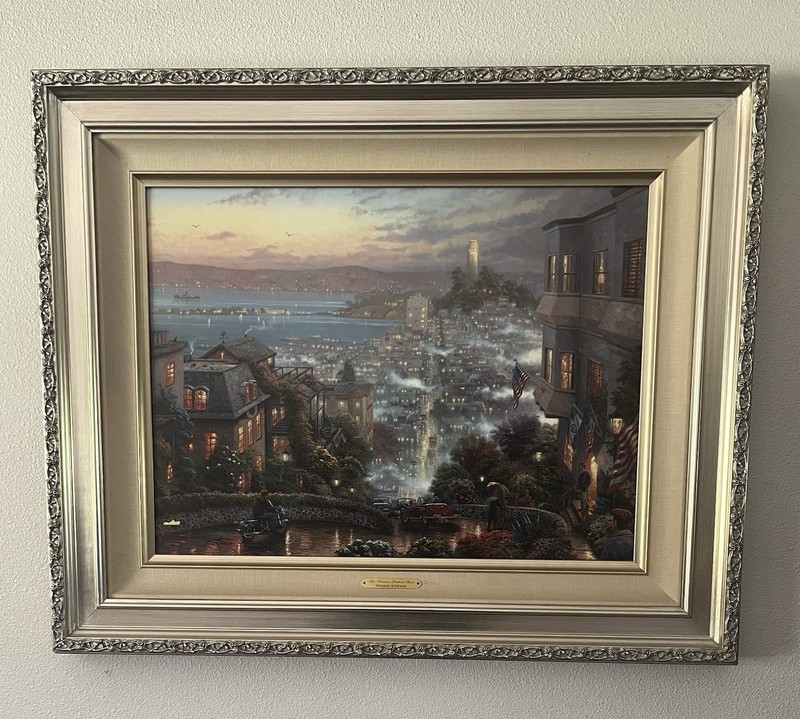 Thomas Kinkade San Francisco Lombard Street Limited Edition Signed Lithograph F…