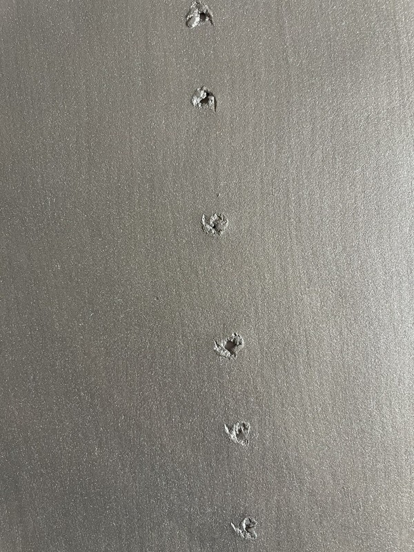 Lucio Fontana Original Painting on Paper Silver Modern Art Minimalist Italy F29 gallery