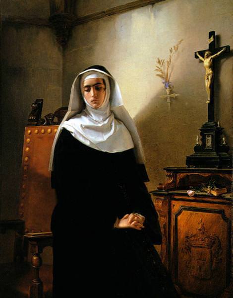 perfect 24×36 oil painting handpainted on canvas «the nun of monza «N12753