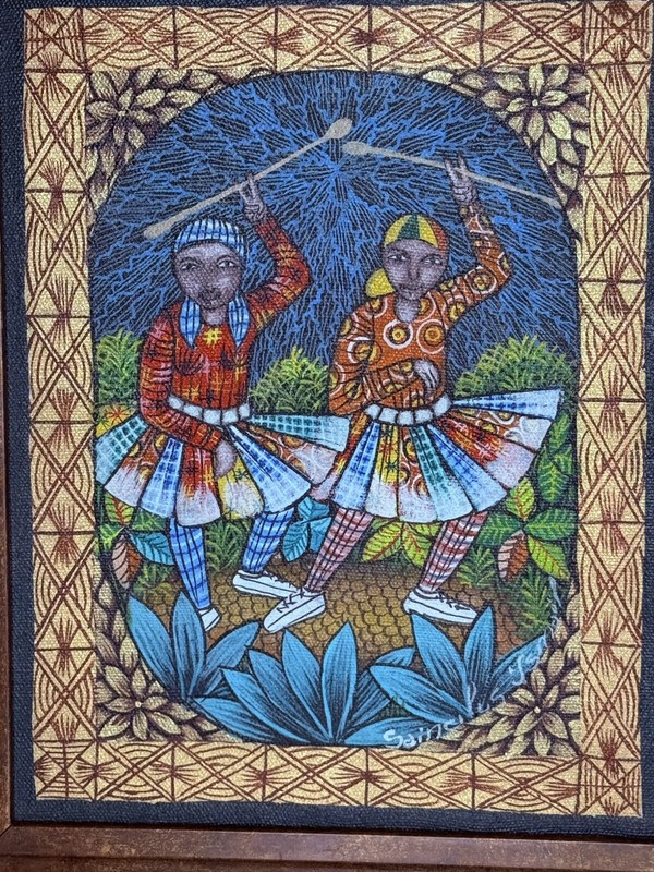10 x 8 Original Haitian Haiti Art Painting By the Late Master Saincilus Ismael