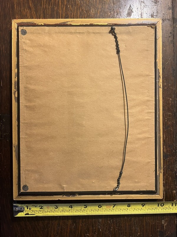 Convex Inverse Painting Or Image Gold Leaf Reverso / Set in Early 19th Century gallery