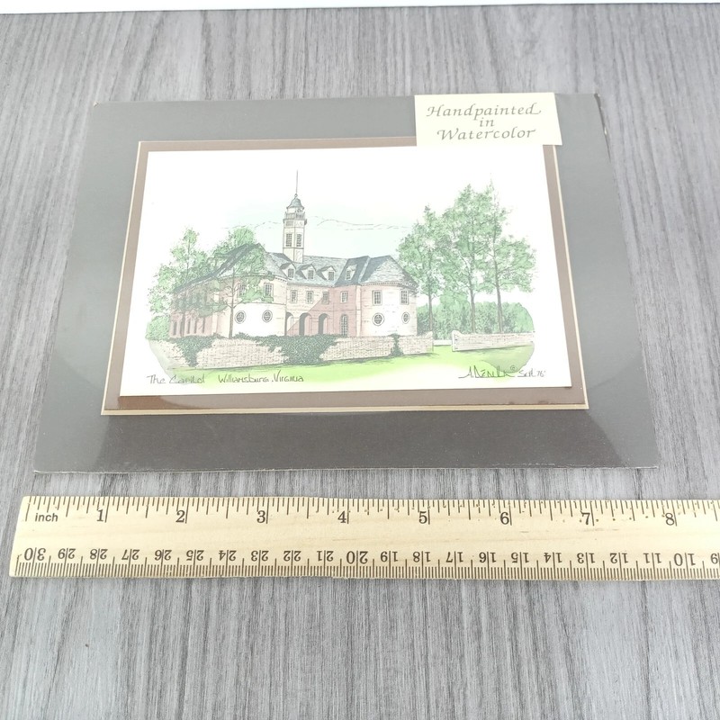 AP Dedula Hand Painted The Capitol Williamsburg Virginia Scenic America Art gallery