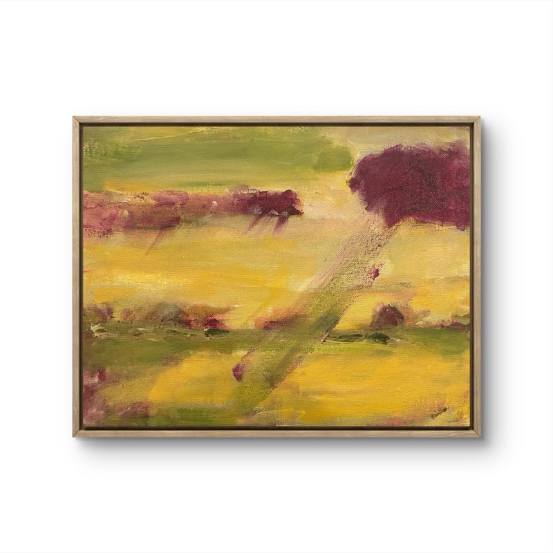 Storm Landscape Impression 11x14 ABSTRACT IMPRESSIONISM Original Signed