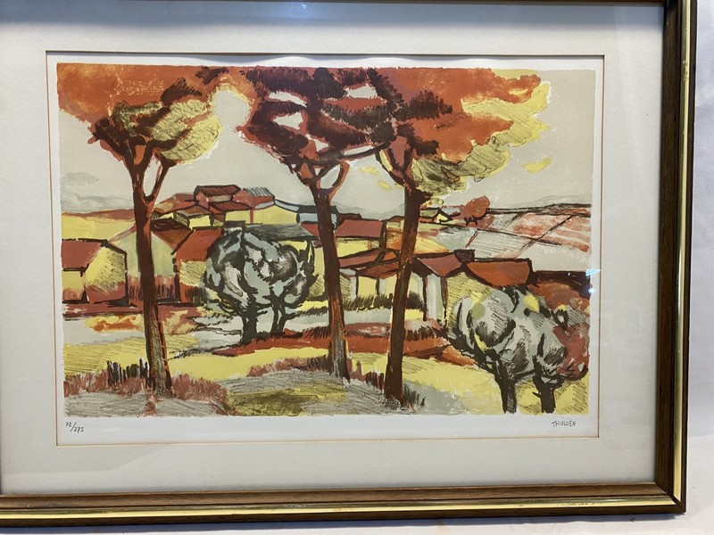 Signed Elaine Thiollier Limited Edition Lithograph Original COA – 72/275