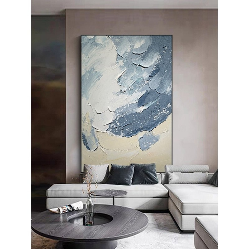 Entry Lux Abstract Oil Painting Abstract Handmade Canvas Decorative Mural