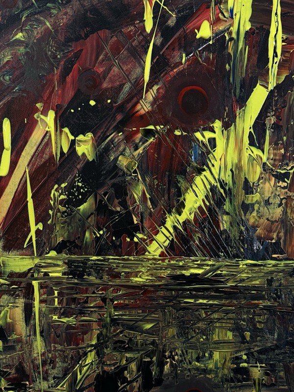 *ORIGINAL ARTWORK* – “Nonsense” Abstract Modern Canvas Painting