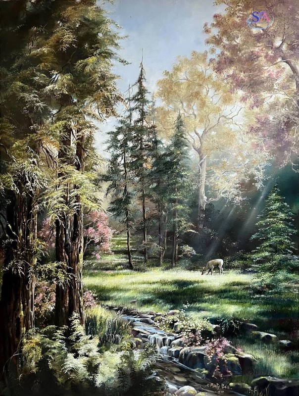 MARTY BELL – SHERWOOD FOREST – S/N 24″ x 18″ HE GICLEE CANVAS w/COA