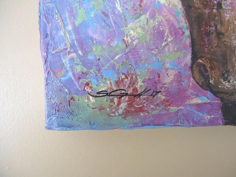 HORSES Original Signed Painting Steven Graff "Copper Lead" 16x16 gallery wrap gallery