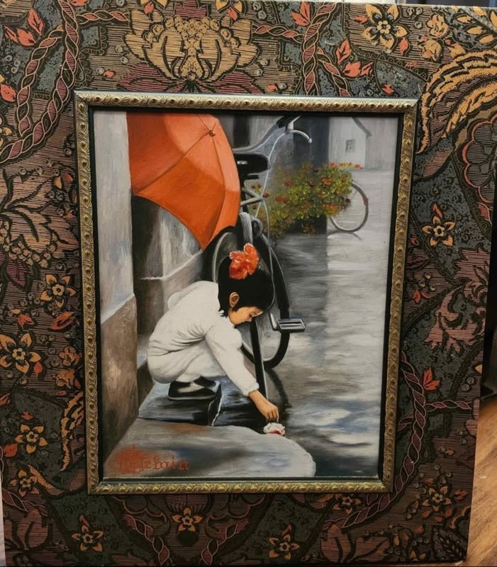 Vintage Oil Painting by Bobby D. Erwin Titled «After The Rain»