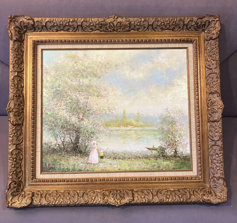 PIERRE DU BOIS Oil on Canvas Frame: 33″1/2 x 29″1/2 Canvas: 24″ x 20″