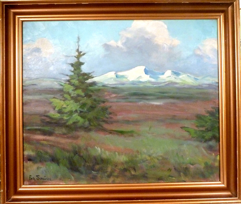 FRITZ SCHRODER! VIEW TO THE DUNES AT THE DANISH WESTCOAST