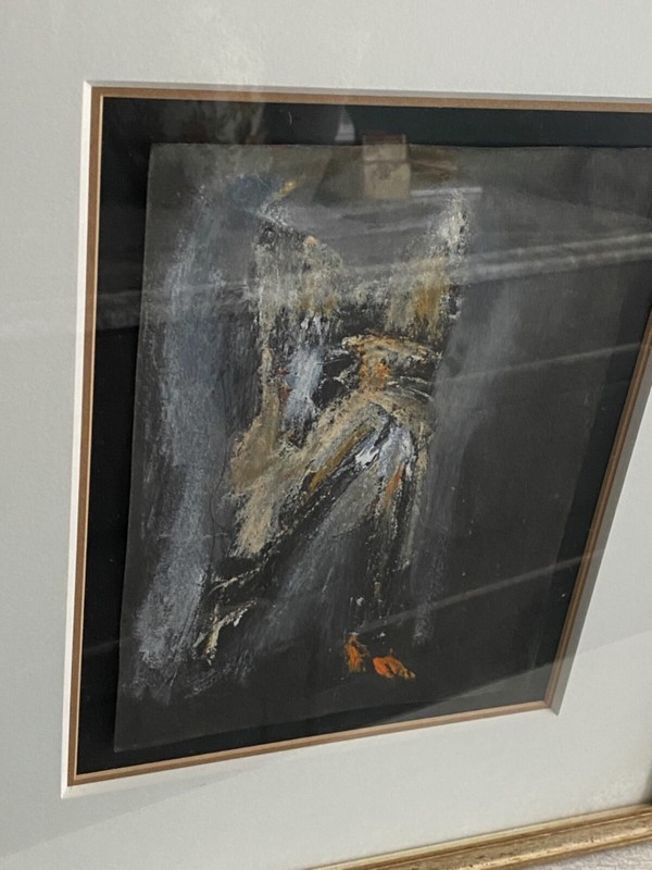 Vintage Framed 1950s - 60s Original ABSTRACT Painting gallery