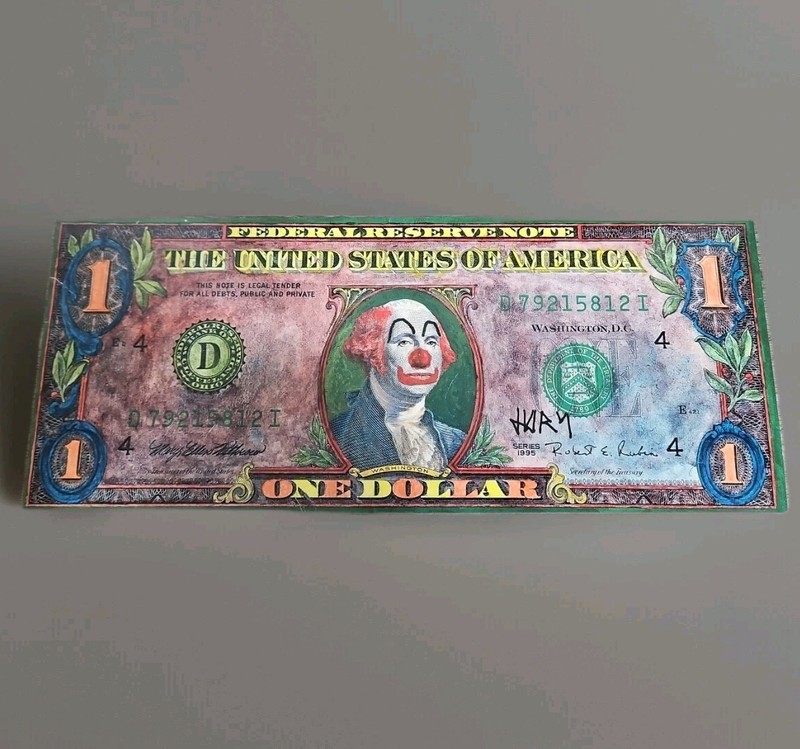 Jury The Clown Dollars By Jury Series 1 Clown #5 NUMBERED #541 of 10,000