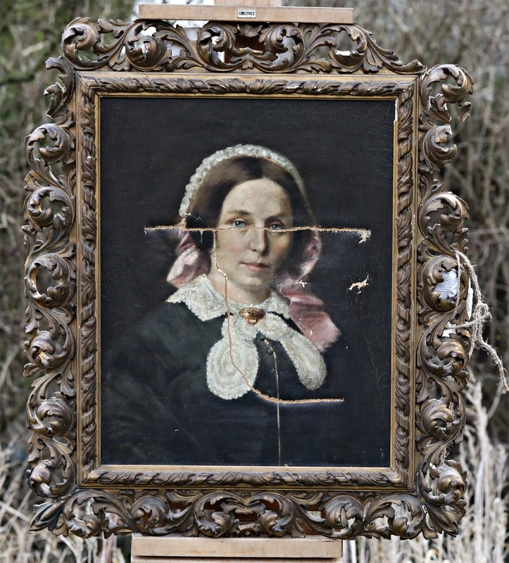 1816 Würzburg Portrait of Maria Eva Bamberger, Married 1835 Oil Painting