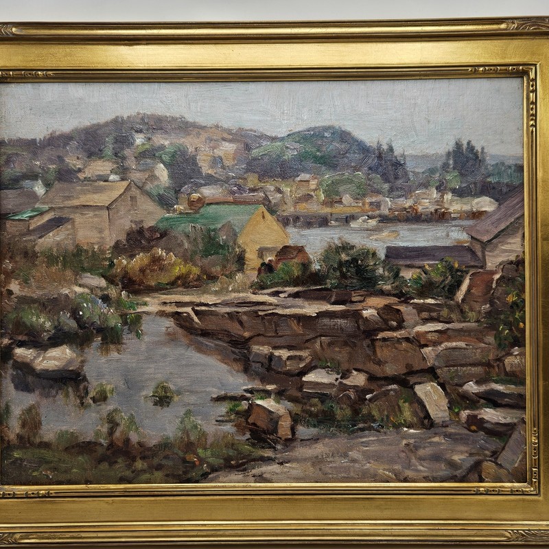 Ivan Summers Impressionist Painting ~ Old Quarry, Vinal Haven Maine gallery