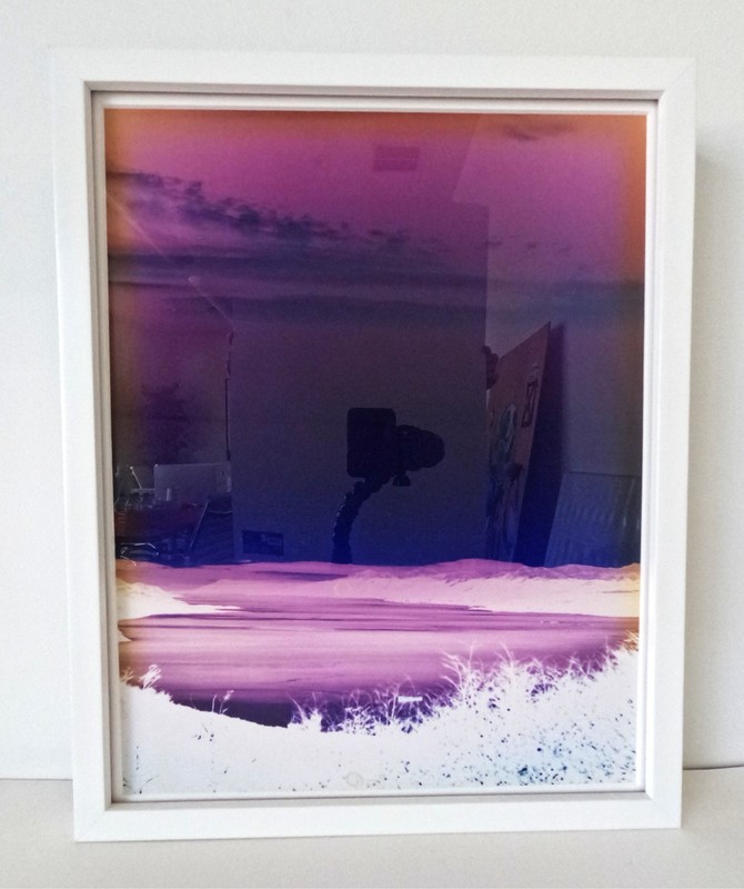 Parker Tighlman photograph, original artwork, landscape, negative print