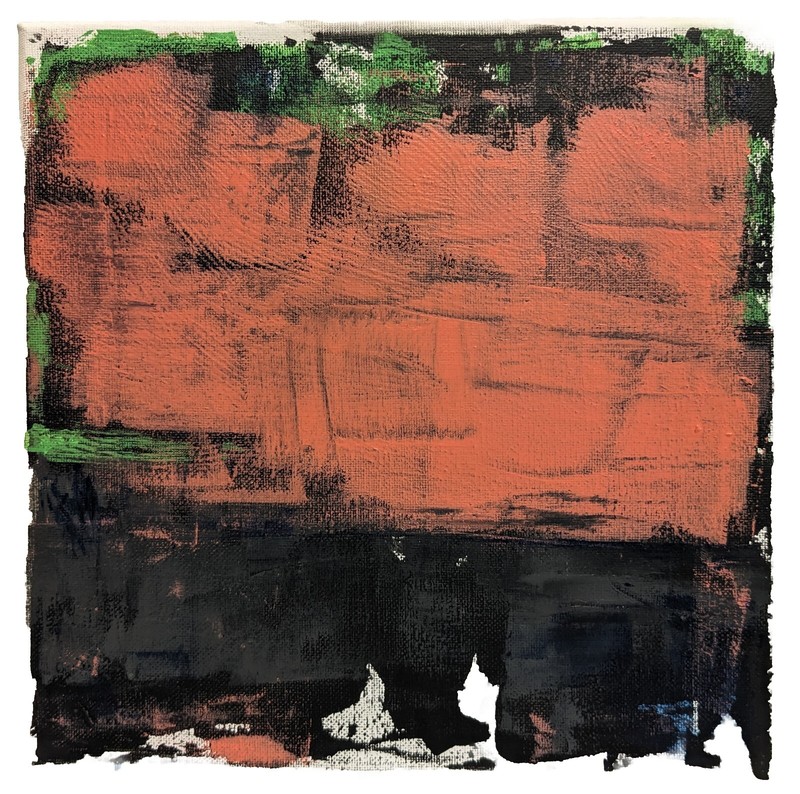 No.591 Original Abstract Modern Minimal Textured Painting By K.A.Davis