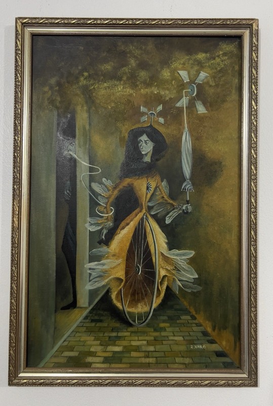 REMEDIOS VARO PAINTING OIL CANVAS SPANISH-MEXICAN PAINTER SURREALIST ART OLD gallery