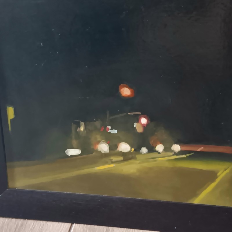 Orig Artwork 2012 Reid Winfrey "The Commute Series" California Painting On Wood gallery