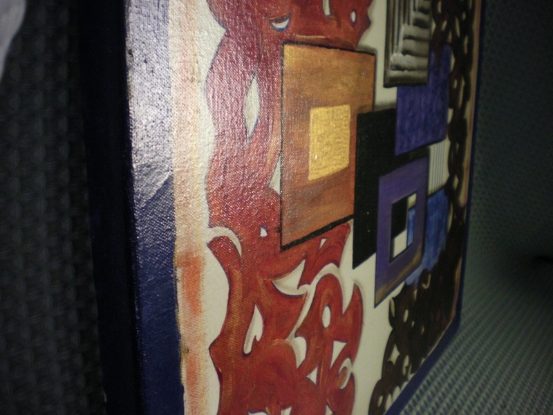 American Inspired Over Seas Australian Hand Painted Canvased Abstract Art Work gallery