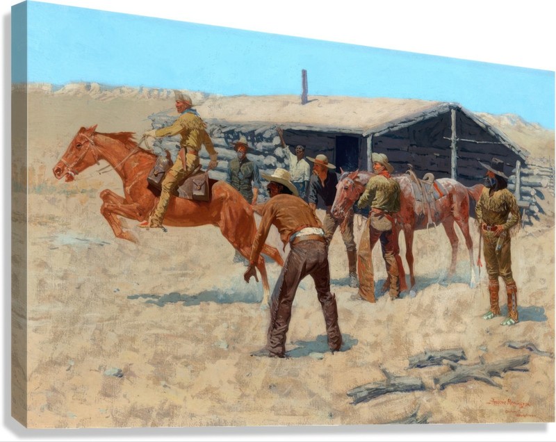 Frederic Remington Pony Express Reproduction – Giclee Canvas/Paper/Stretched gallery