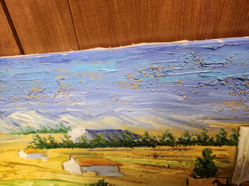 Fine Art Master Study after Van Gogh's "The Harvest" – Heavy Impasto Oil on... gallery