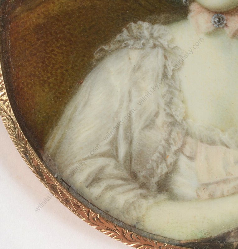 "Mlle Marie Francoise Catherine de Sainte-Aldegonde", fine French miniature gallery
