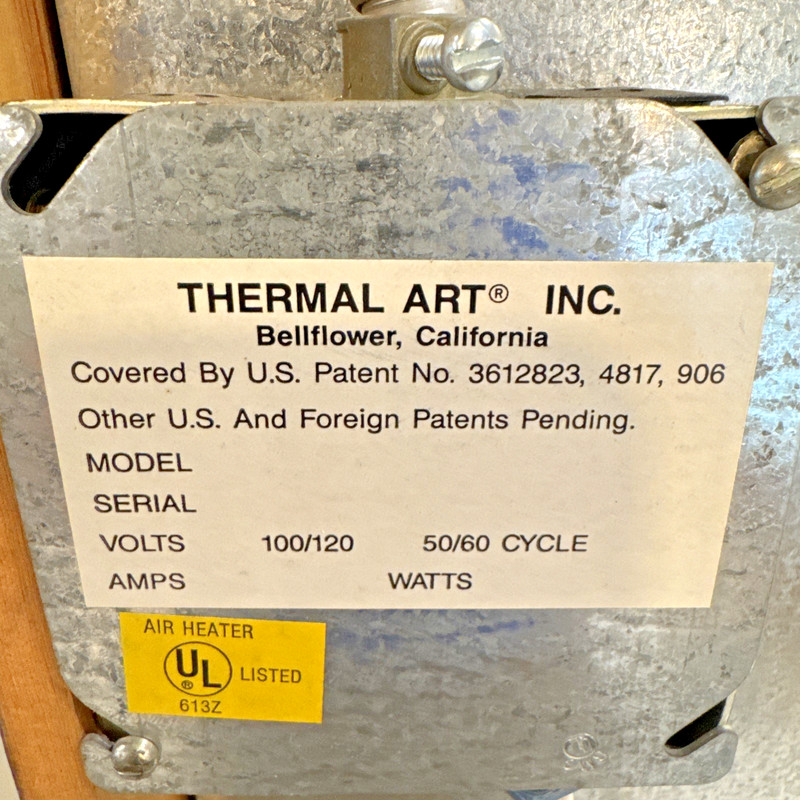 Rare W. BILL ALEXANDER Mentor Of BOB ROSS Thermal Radiant Heater Ron Atherton'90 gallery