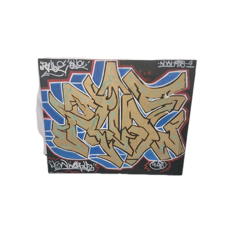 Hand Painted Graffiti Mural By Denve/ Chicago Graffiti Artist Mr.rude.