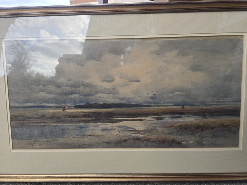 Samuel Peter Rolt Triscott (1846–1925) Watercolor American Landscape Antique Art gallery