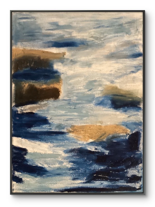 Minimal Landscape Abstract Bold Art Original Wall Art 11×14 Canvas