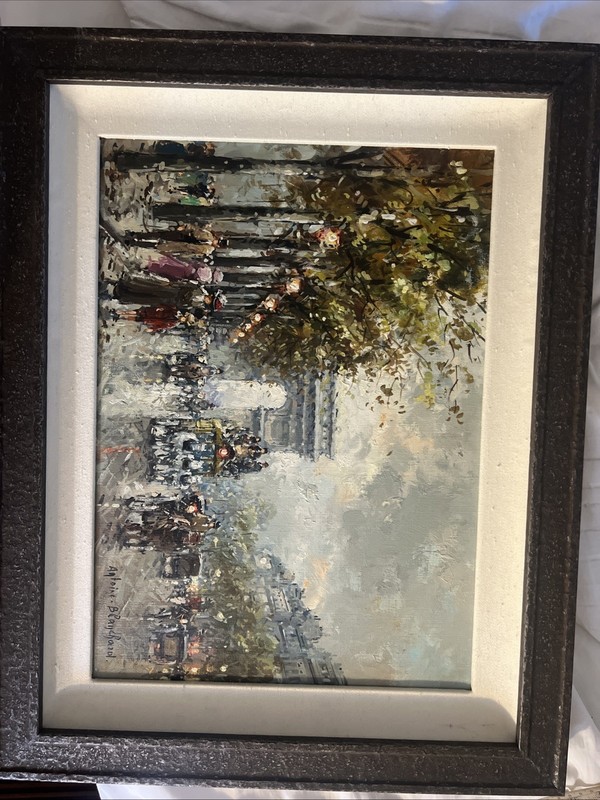 authentic antoine blanchard oil painting