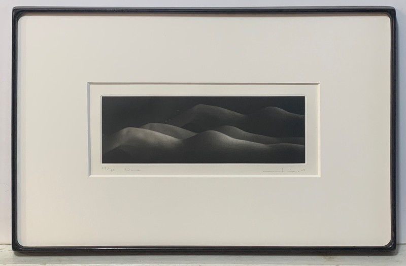LIsted Japanese Artist Mikio Watanabe Original Mezzotint Signed Numbered 1989